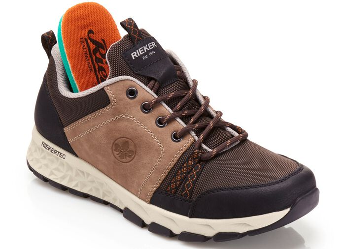 Rieker Sneaker mit Schn&uuml;rung TAUPE-BRAUN-SCHWARZ