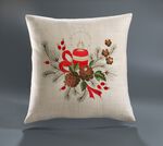 Raumdekoration mit festlichem Weihnachtsmotiv 