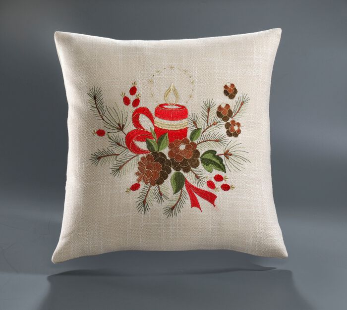 Raumdekoration mit festlichem Weihnachtsmotiv 