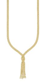 In interessantem Design: 3-reihige Kordelkette 