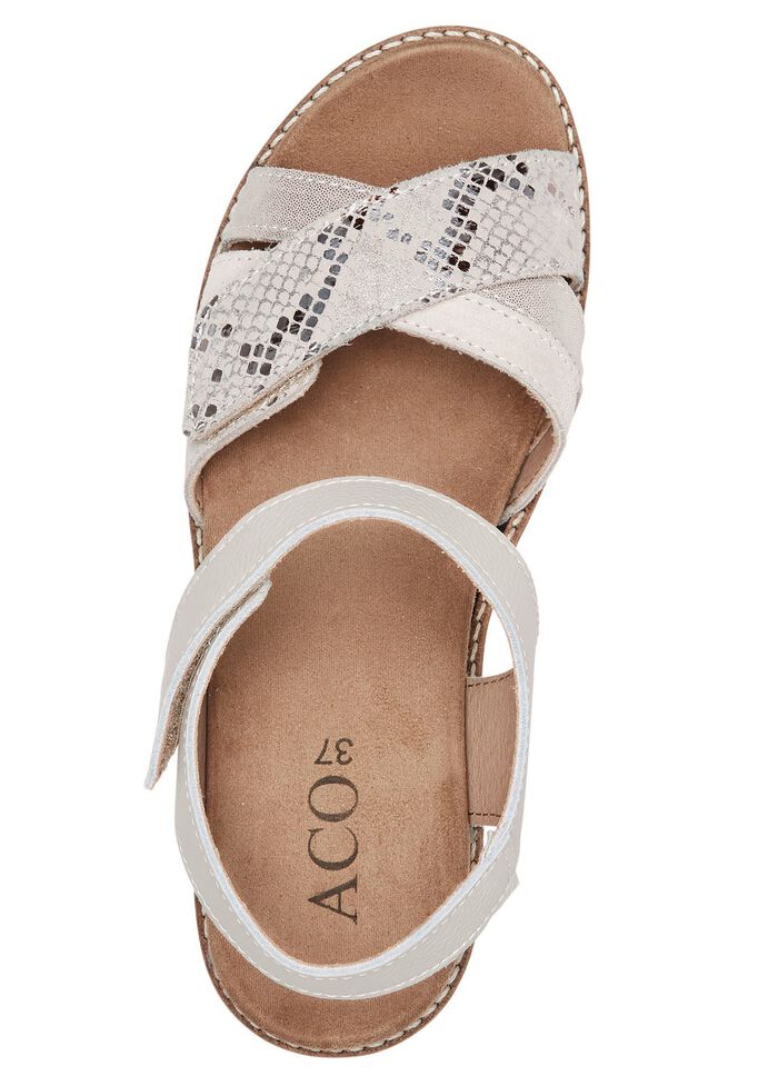 ELENA EDEN Sandale aus Nappaleder BEIGE