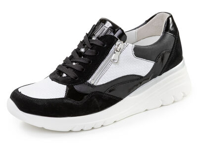 Waldl&auml;ufer, bequeme Damen-Schn&uuml;rschuhe, Weite H, mit herausnehmbarem Fussbett 