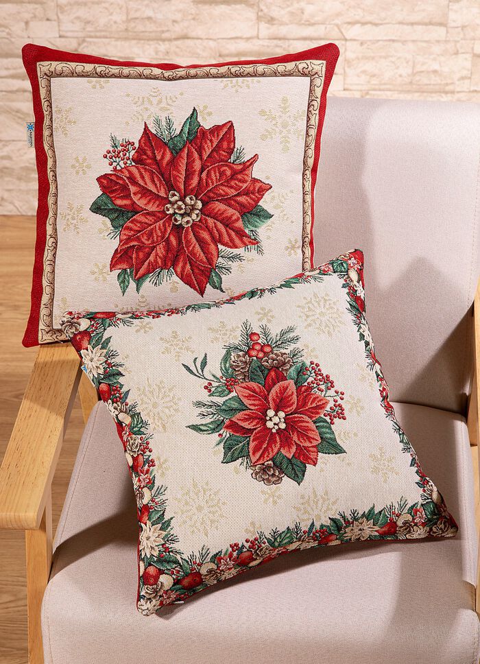 Kissenbezug mit sch&ouml;nem Glanzgarn und Reissverschluss 