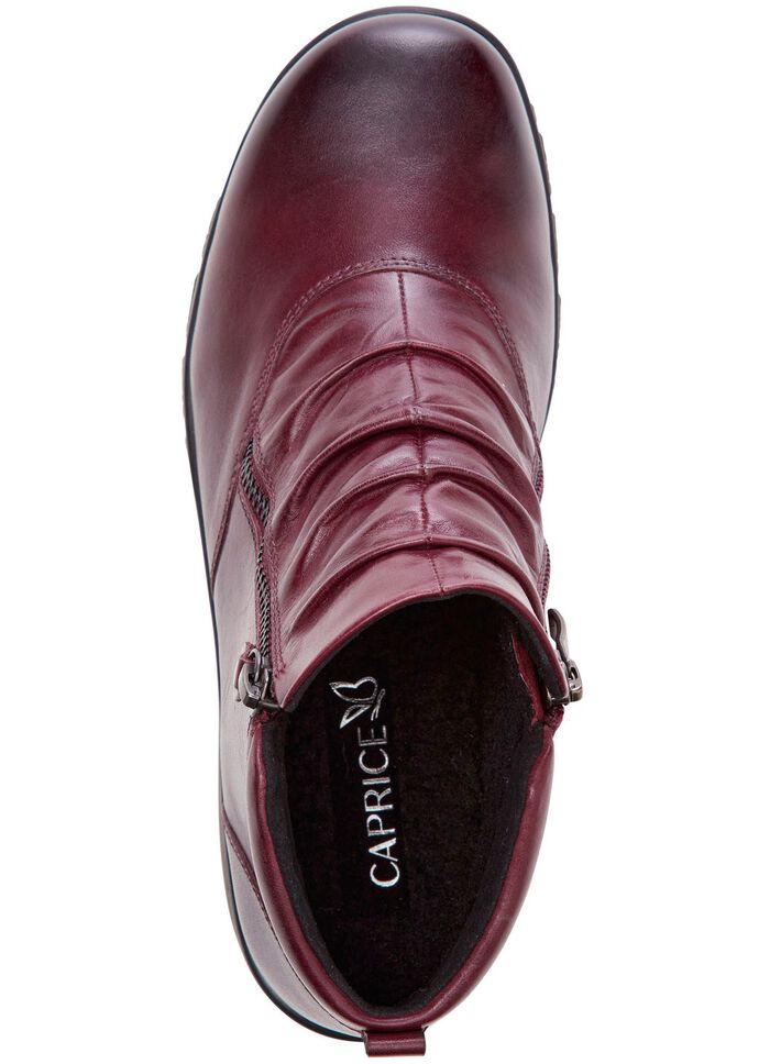 ELENA EDEN, gef&uuml;tterte Damen-Boots, Winterschuhe, Weite H, mit Reissverschluss BORDEAUX