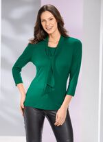 Shirt-Tunika mit Bindeschluppe 