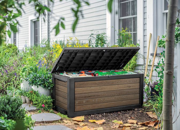 Kissenbox in trendiger Holzoptik 