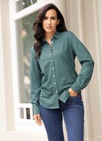 Shirtbluse mit Minimal -Dessin 