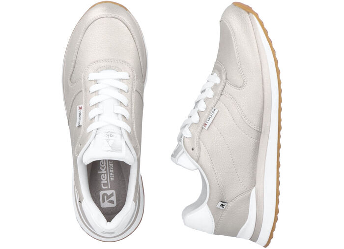 Rieker Sneaker mit MemoSoft-Textilfussbett GOLDBEIGE