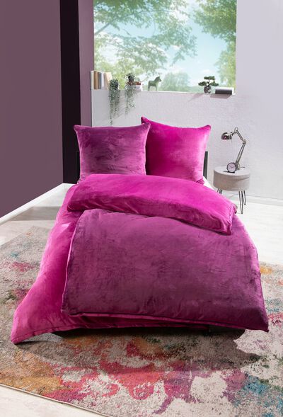 Kuschelig weiche Wendebettwäsche-Garnitur mit Cashmere Touch 