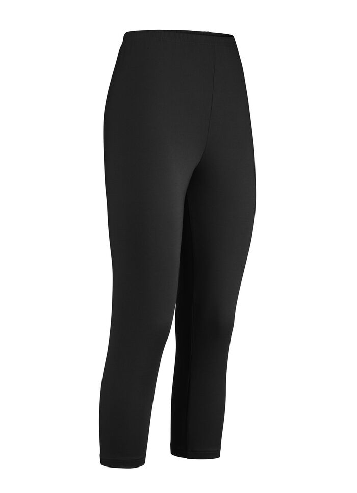 Capri-Leggings SCHWARZ
