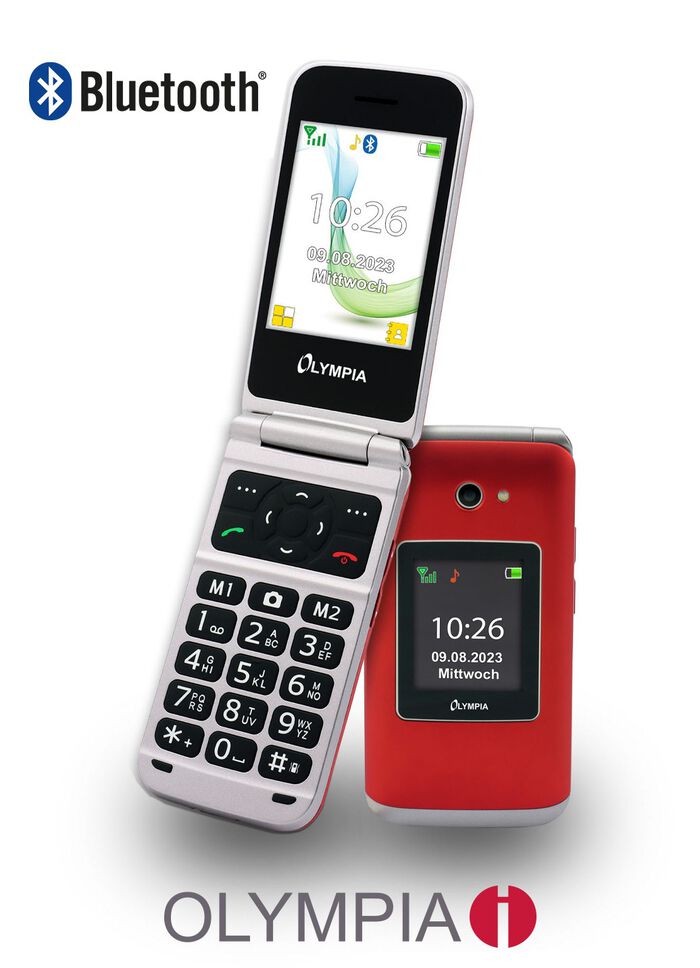 Olympia VITUS 4G Klapphandy mit Grosstasten ROT