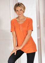 Hübsches Shirt mit Strasszier ORANGE