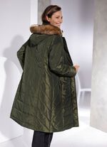 Daunenmantel mit abnehmbarer Kapuze 