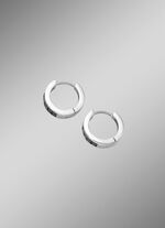 Klappcreolen mit schwarzen Zirkonia 