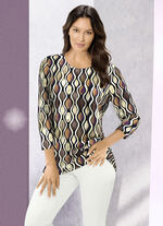 Shirt mit 3/4-langen Ärmeln