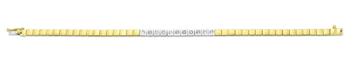 Armband in Bicolor mit Brillanten 
