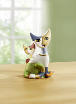 Katzenpaar aus Biskuitporzellan 