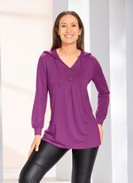 Shirt-Tunika mit Kapuze 