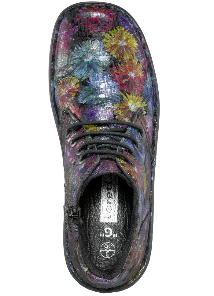 ELENA EDEN, schicke Damen-Boots, Weite G, mit herausnehmbarem Fussbett MULTICOLOR