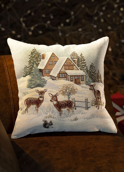 Kissenbezug Rehkitze mit Reissverschluss 