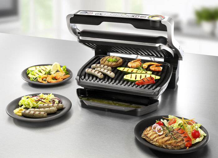 Tefal Tischgrill aus gebürstetem Edelstahl 