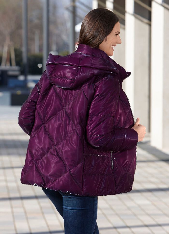 Funktionsjacke mit abnehmbarer Kapuze 