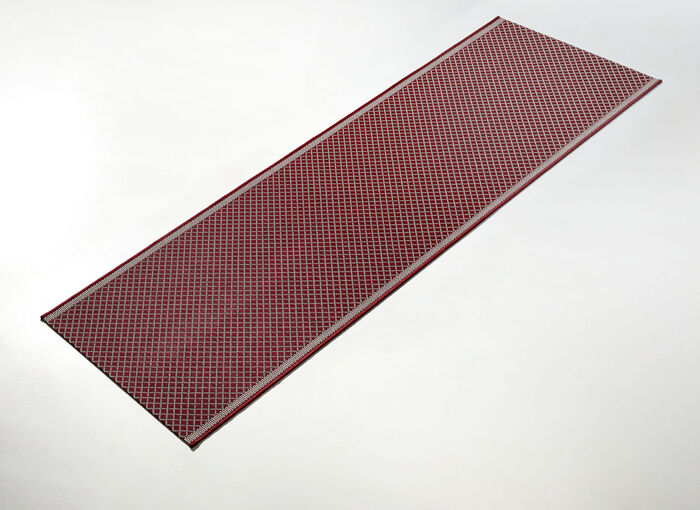 Flache Läufer in Sisaloptik nach Wunschmaß BROMBEERE