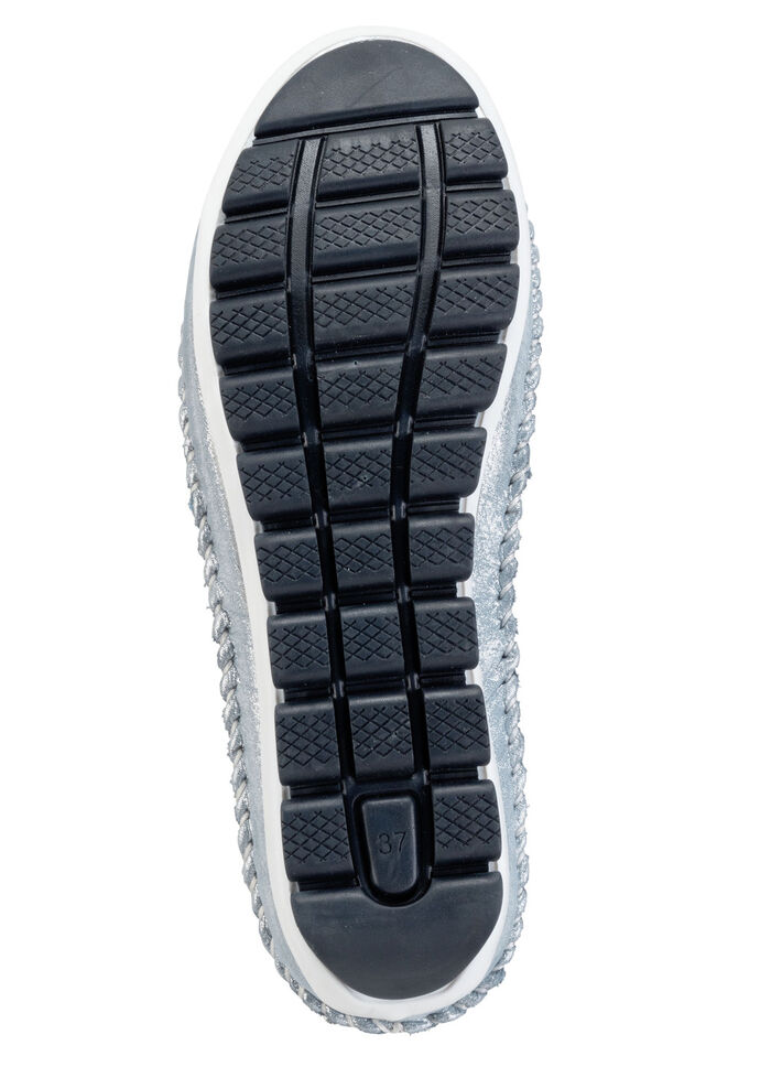 Gemini Mokassin-Slipper aus weichem, gl&auml;nzend gepr&auml;gtem Nappaleder JEANSBLEU