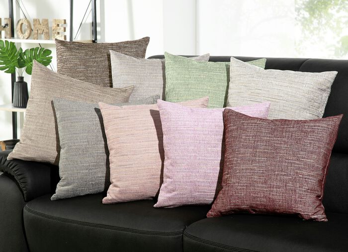 Hochwertig verarbeitete Kissenbezüge GRAU