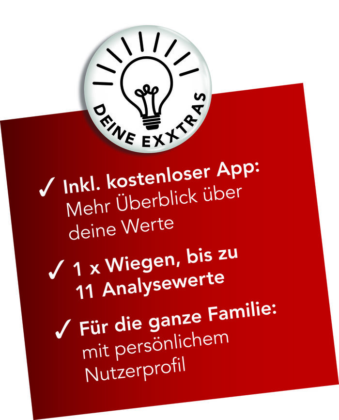 MAXXMEE Körperanalyse-Waage mit LCD-Display 