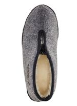 Atmungsaktive Damen-Hausschuhe, mit Reissverschluss 