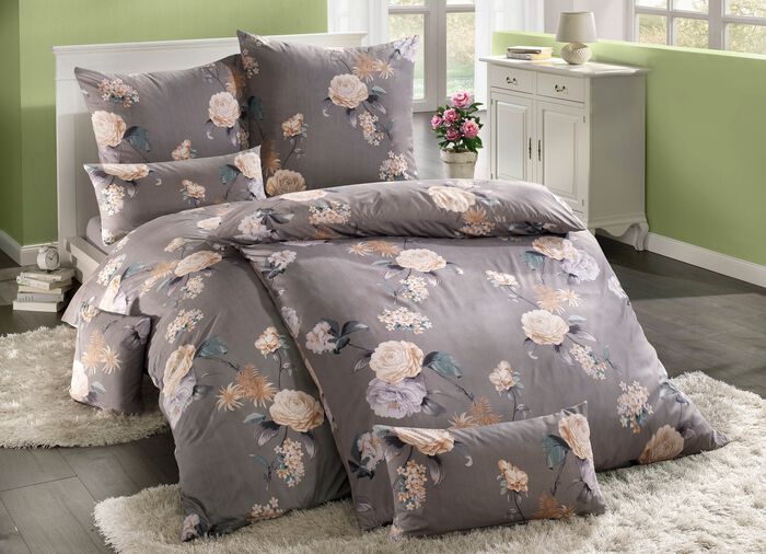 Microfaser Bettw&auml;sche-Garnitur mit Reissverschluss 