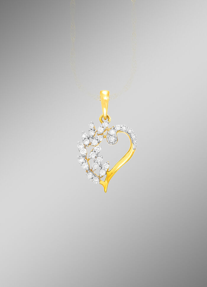 Romantischer Herz Anh&auml;nger 