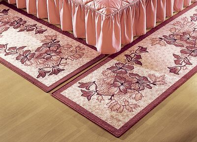 Bettumrandung mit beschichteter Rückseite ROSÉ