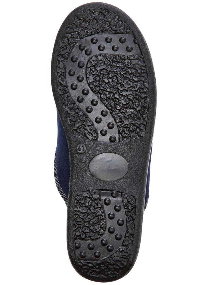 Zweierpack Pantoffeln mit angenehmer Polsterung BLAU+SCHWARZ