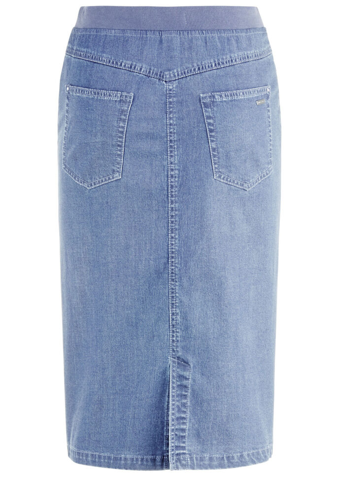 Rock in gerader Schnittführung HELLBLAU