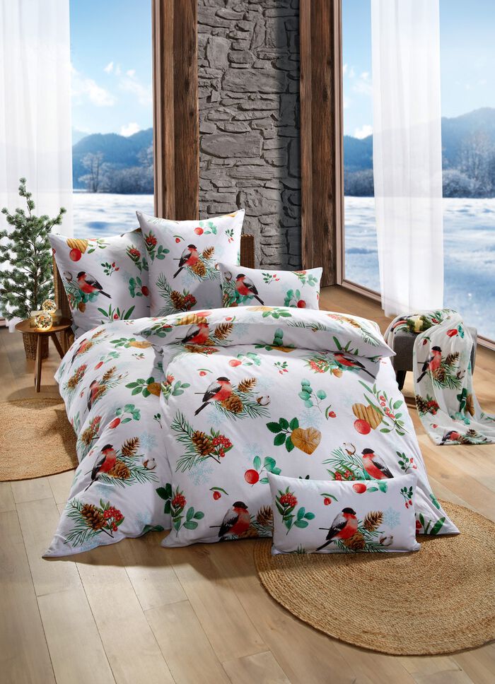 Beidseitig bedruckte Bettw&auml;sche-Garnitur 