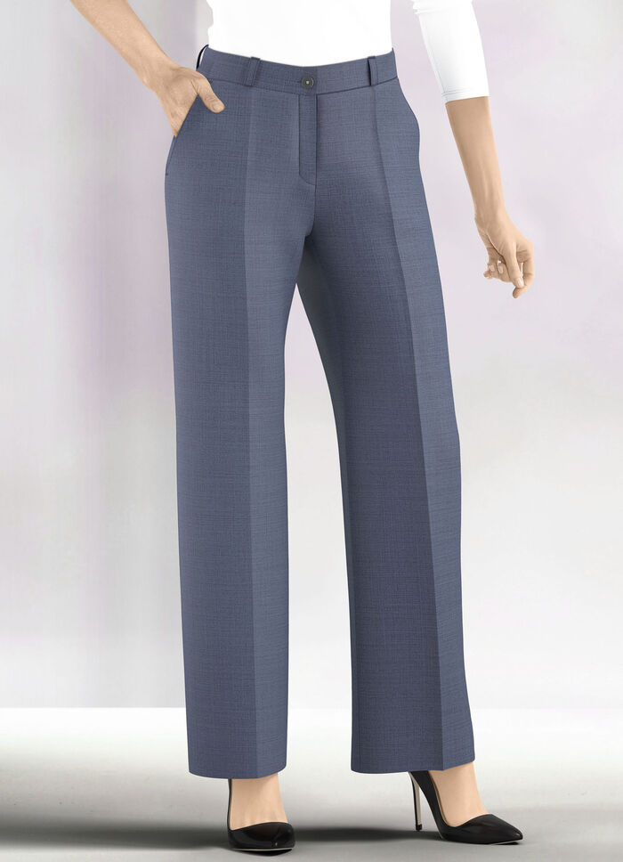 Hose mit weitem Beinverlauf RAUCHBLAU