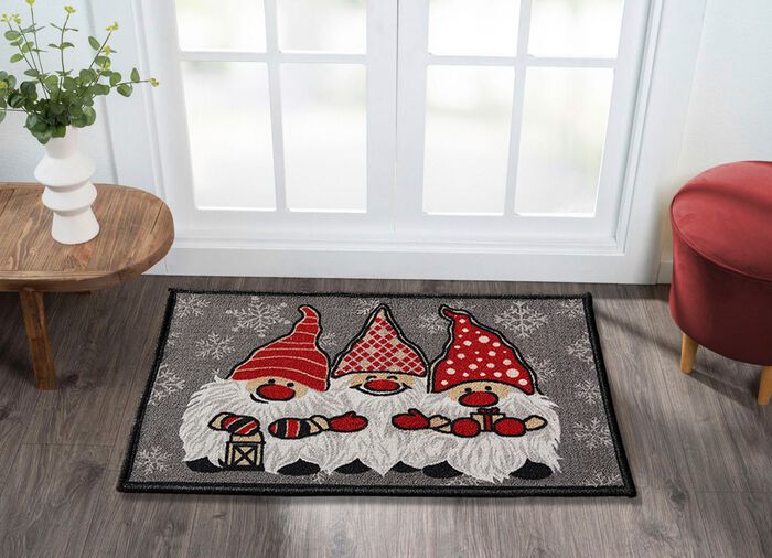 Fussmatte mit Wichtel-Motiv 