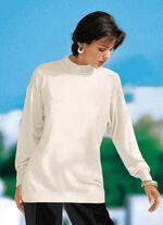 Pullover in Feinstrick mit Schurwolle NATURWEISS