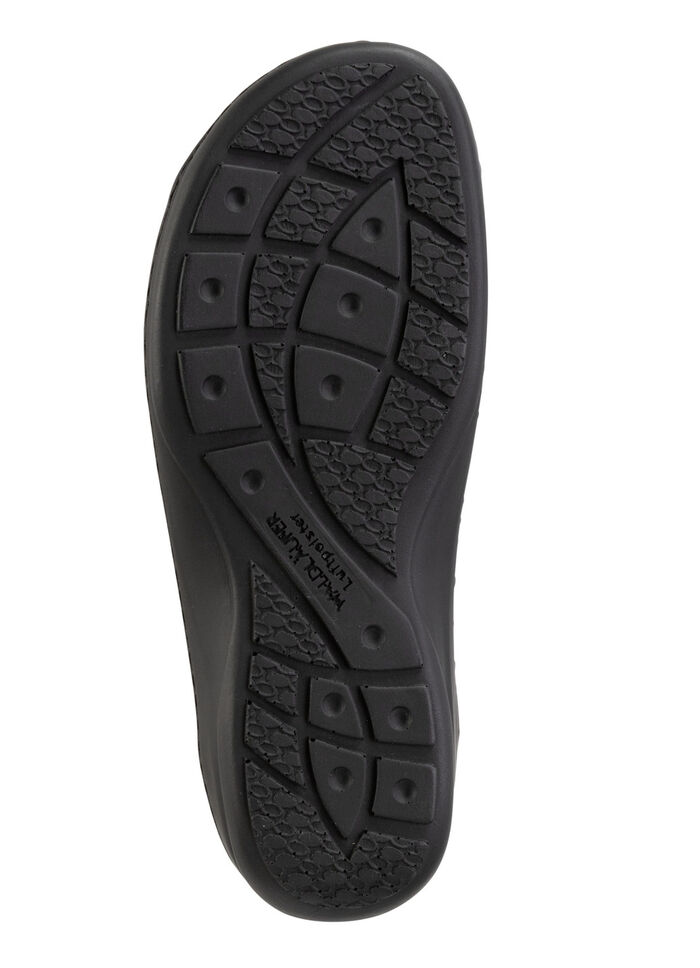 Waldläufer Pantolette mit Metallschmuck mit Glitzersteinchen SCHWARZ