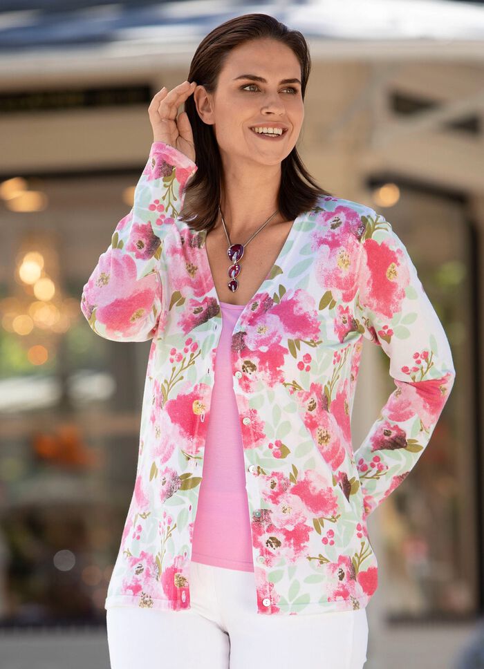 Strickjacke in Feinstrick 