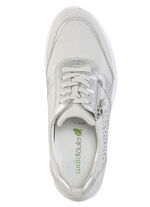 Waldl&auml;ufer, bequeme Damen-Schn&uuml;rschuhe, Weite H, mit herausnehmbarem Fussbett PASTELLGRAU