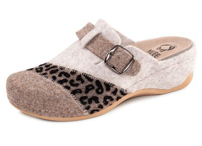 Mubb, klassische Damen-Hausschuhe, Weite H, mit herausnehmbarem Fussbett 