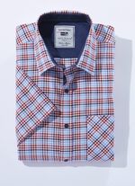 Kariertes &laquo;Milano Italy&raquo;-Hemd in 4 Farben 