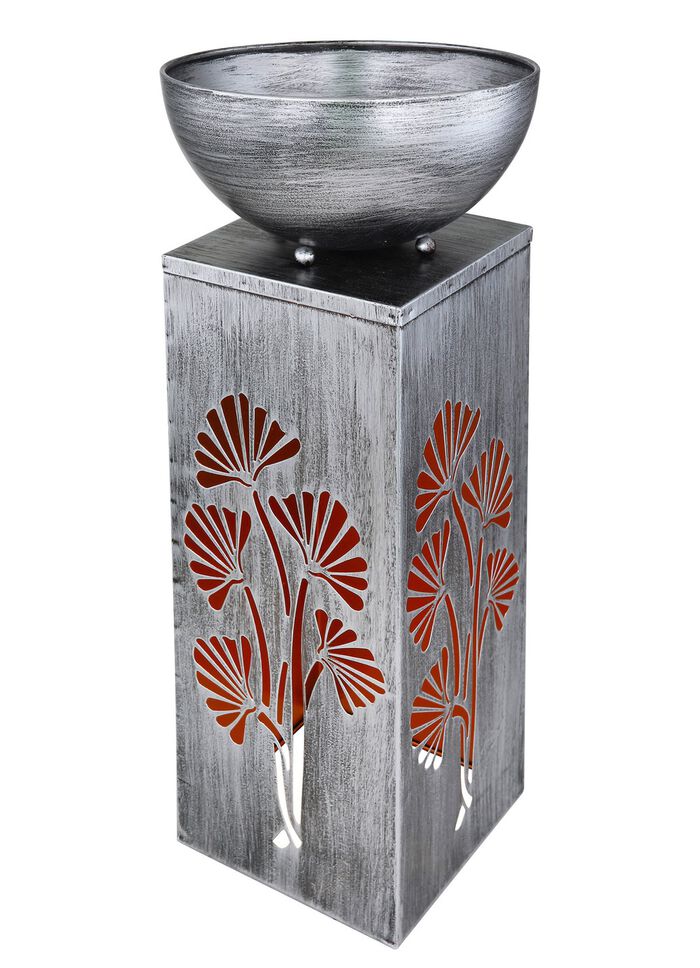 Stimmungsvolle LED-Dekos&auml;ule aus Metall 