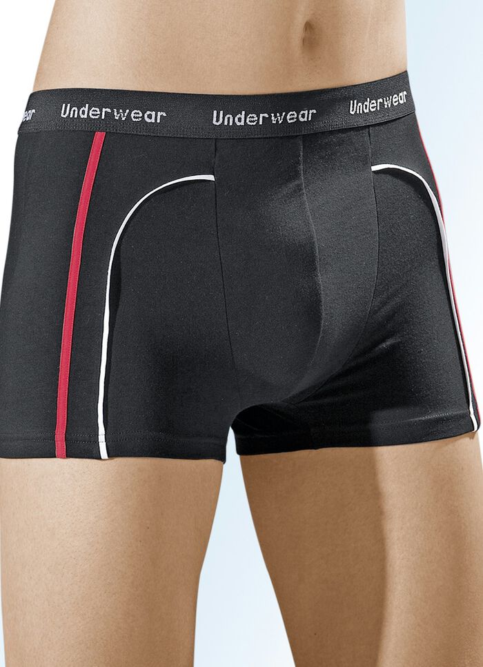 Dreierpack Pants aus Feinjersey, schwarz 