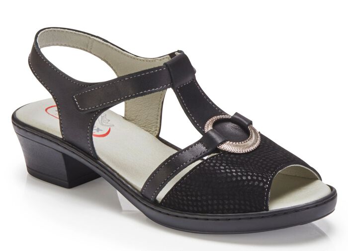 ELENA EDEN Sandalette in edlem Design SCHWARZ