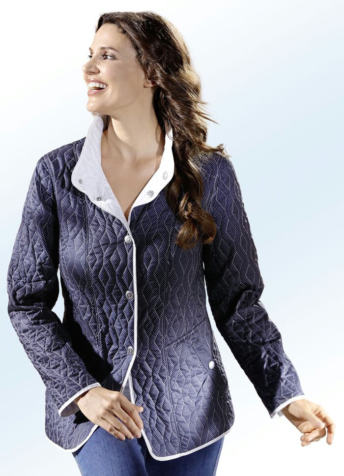 Wendejacke mit Rautenstepp 