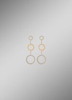 Ohrstecker aus vergoldetem Edelstahl mit Kristallen 